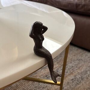 Elegant Bronze Mermaid Figurine